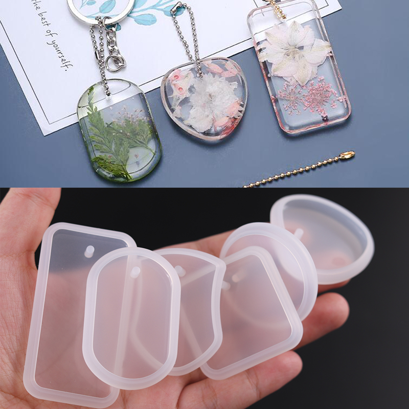 Silicone Epoxy Resin Molds Set - 1Pc Diy Sleutelhanger Hanger Siliconen Mal