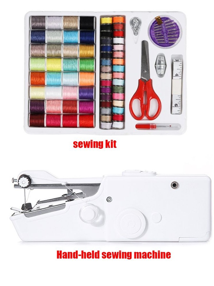 Mini Electric Sewing Machine Handheld - Huishoudelijke artikelen doe-het-zelf gereedschap elektrische naaimachine
