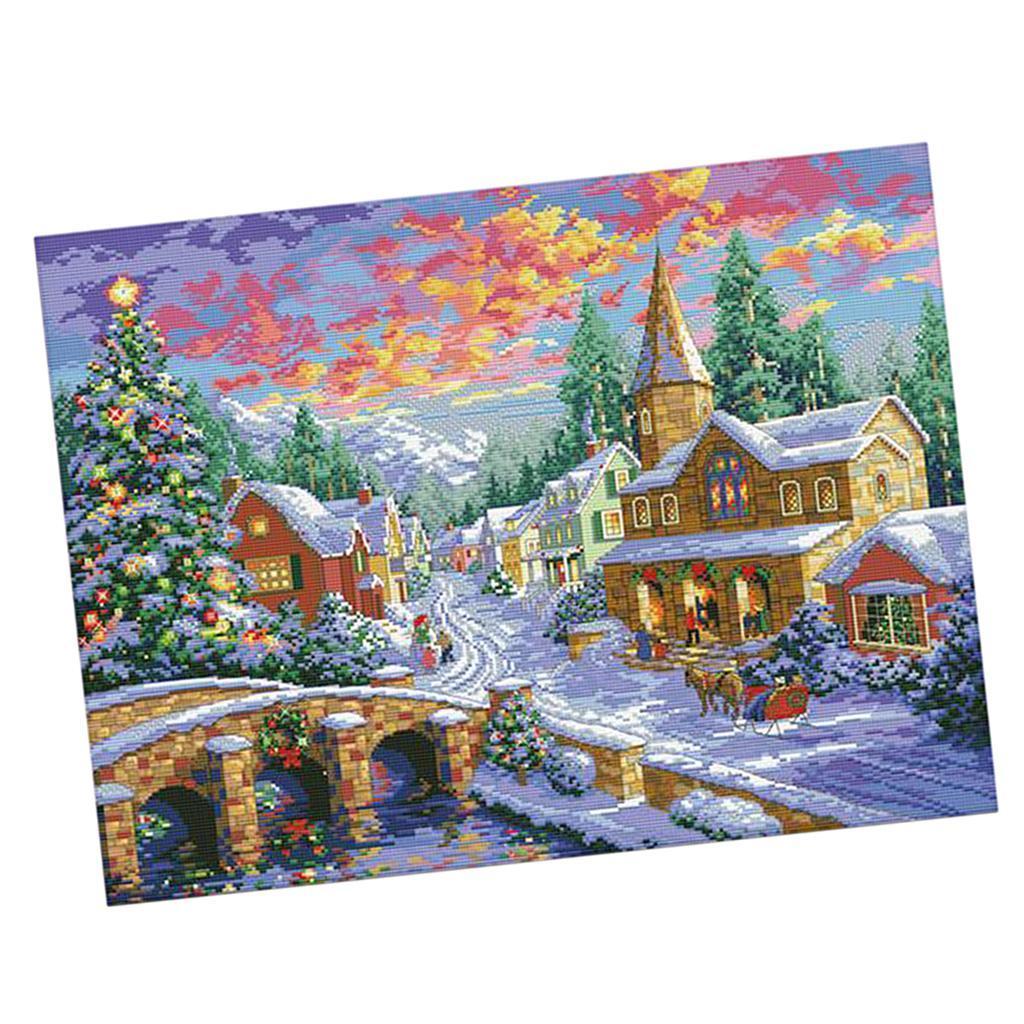 Cross Stitch Stamped Kits Beginners - DIY Handwerkset met voorgedrukt kruissteekpatroon 11CT,