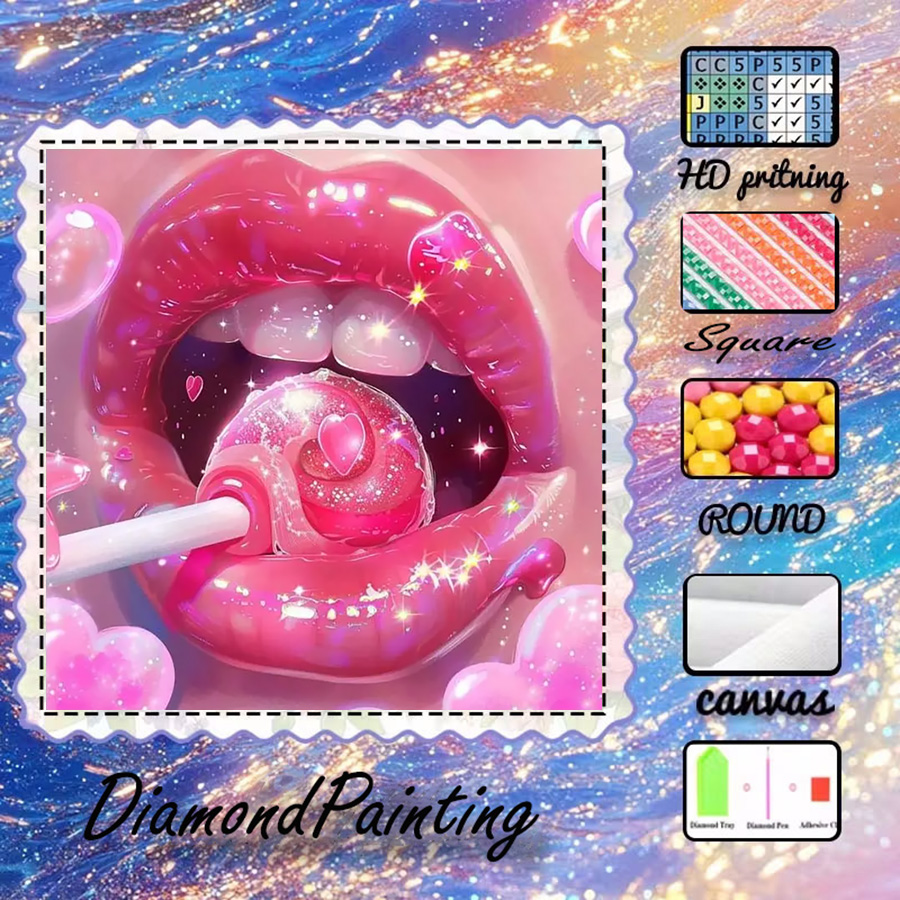 5D Diamond Painting Kit Full Drill - 1 stuk - 5D-DIY - Viltstof