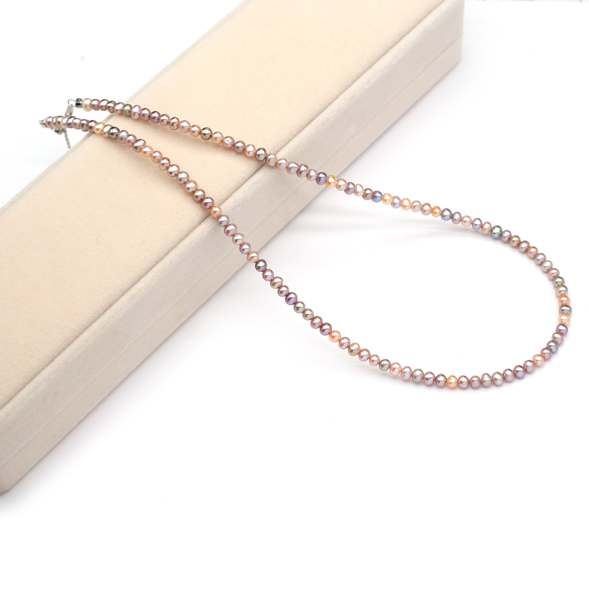 Beading - Echte Natuurlijke Zoetwaterparel Ketting 3-4mm Kleuren
