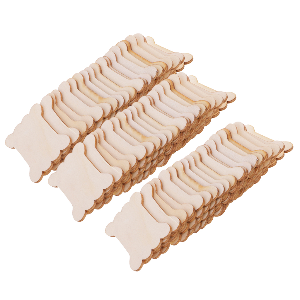 Cotton Embroidery Thread Skeins - 20PCS/40PCS/60PCS Botvormige Houten Floss Draad Spoel
