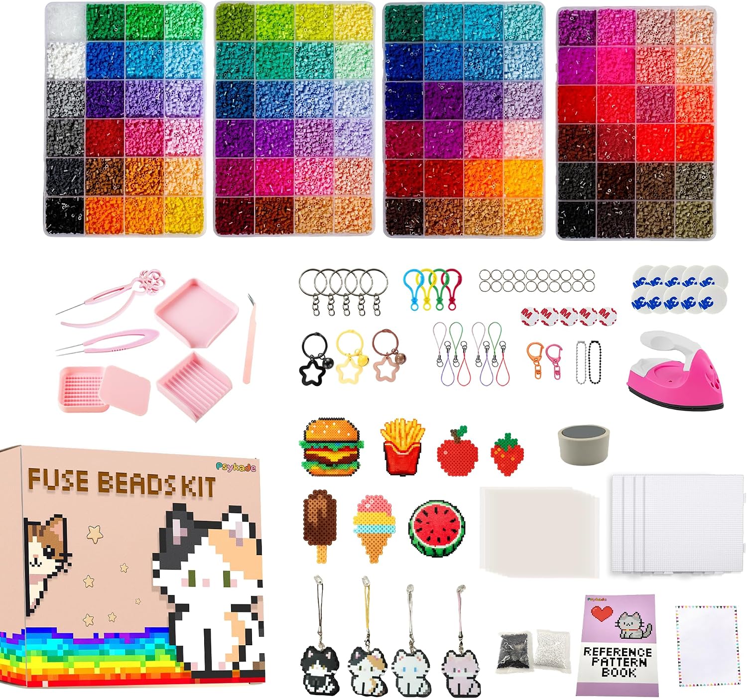 Beading - Fuse Beads Kit-Easy DIY-96 kleuren 53000