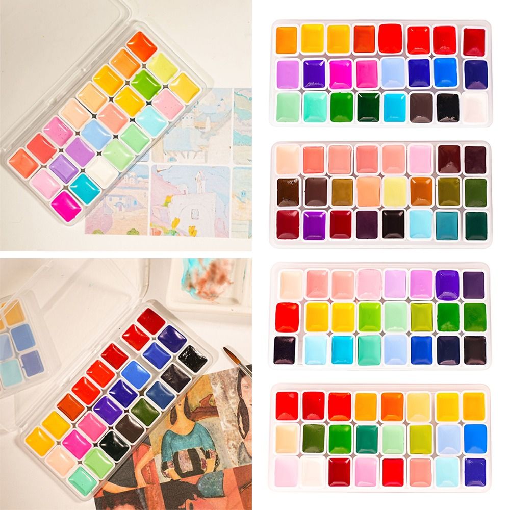24 kleuren aquarelverfset 1 ml - Watercolor Paint Set Solid Pigment recensie en prijs