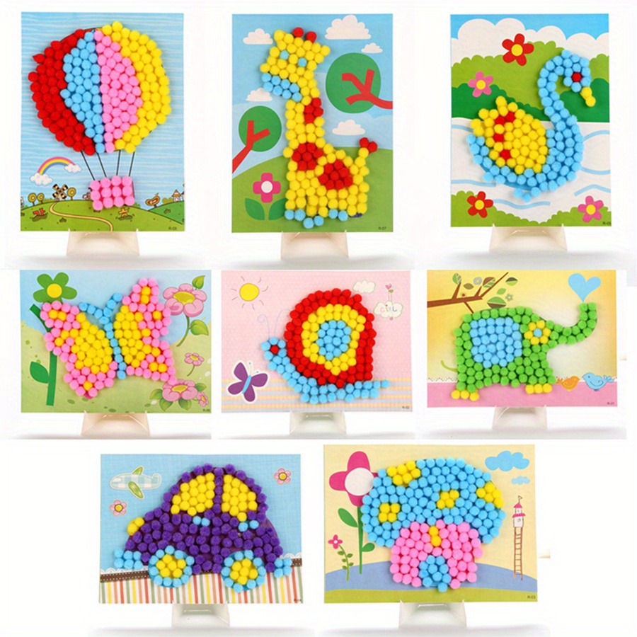 2 stks 16x21 cm Kleurrijke Pom - Painting Supplies recensie en prijs