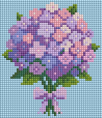 Minigem ®   Paarse hortensia 5 - 5D Diamond Painting Kit Full Drill recensie en prijs