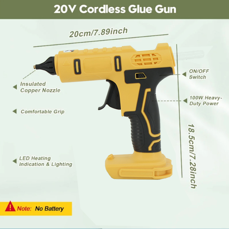 Draadloos elektrisch handbedie - Hot Melt Glue Gun Cordless recensie en prijs