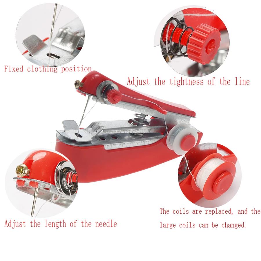 6/11 stuks draagbare mini-naai - Mini Electric Sewing Machine Handheld recensie en prijs