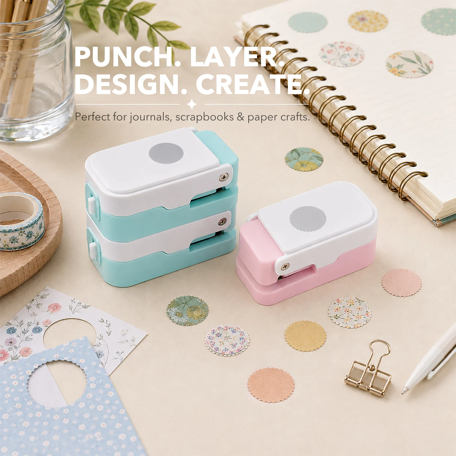 Layering Postzegel Cirkel Papi - Scrapbooking recensie en prijs