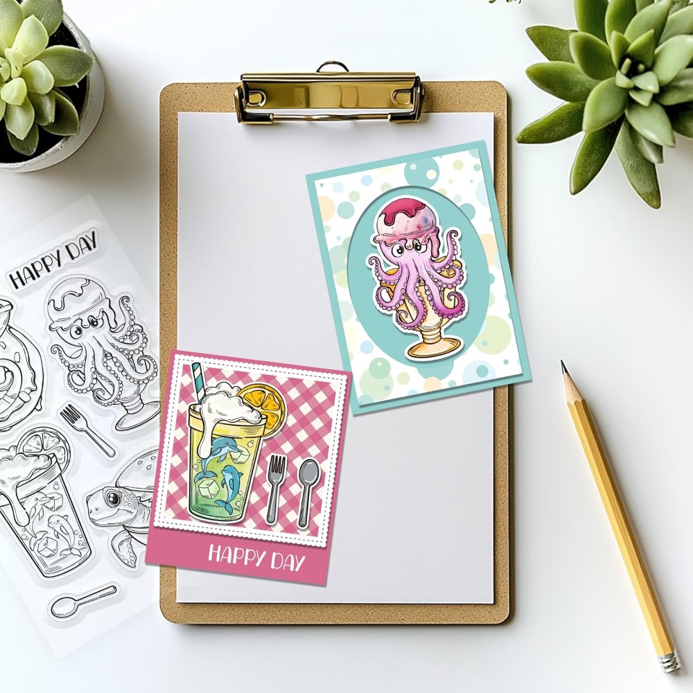 Zeedieren duidelijke stempels  - Clear Silicone Stamps For Card Making recensie en prijs