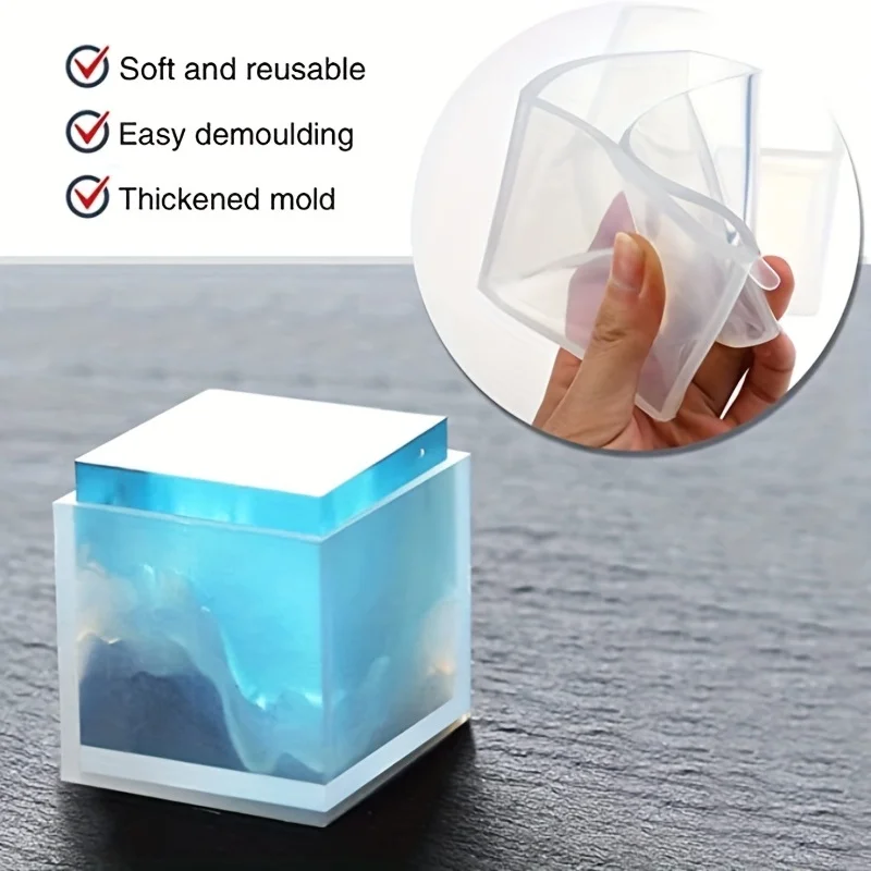5-delige vierkante harsvorm si - Silicone Epoxy Resin Molds Set recensie en prijs
