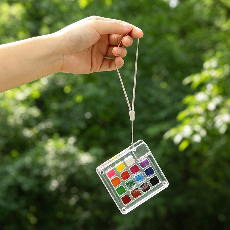 15 kleuren draagbare reisverfs - Watercolor Paint Set Solid Pigment recensie en prijs