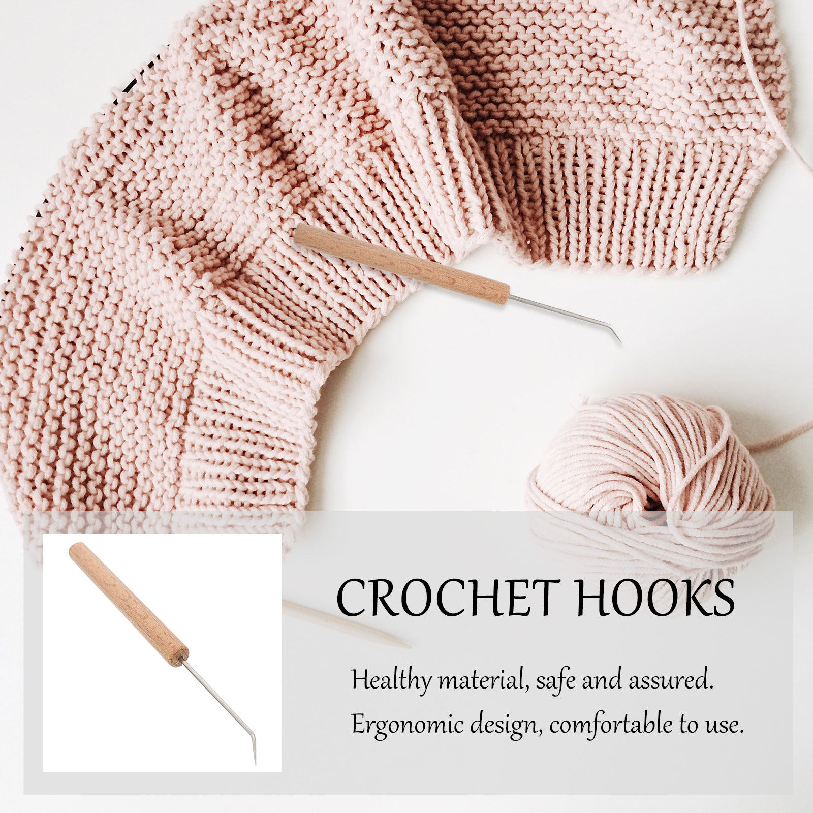 1 stuks Premium houten haaknaa - Wooden Crochet Hooks Ergonomic Handle recensie en prijs